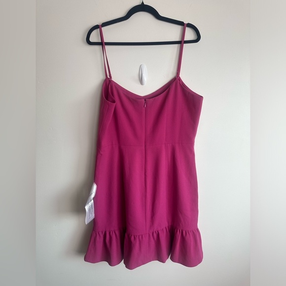 NWT Dress The Population Mira Cocktail Dress in Hibiscus Hot Pink Size XXL - Picture 6 of 7